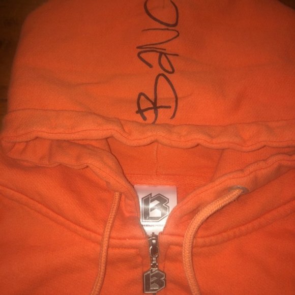 K-pop Bee Lego Man Youth Large Orange Hoodie Full Zip Graphic Sweatshirt - Picture 4 of 9
